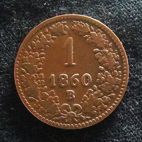 Austria 1 Kreuzer 1860 B Muy Bueno Km 2186