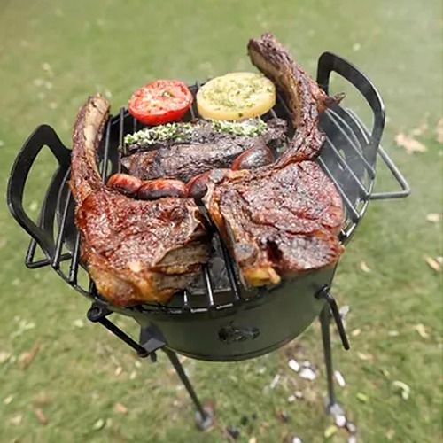 Imagen 2 de 8 de Parrilla Para Asados A Carbón Premium Tromen Duomo 380