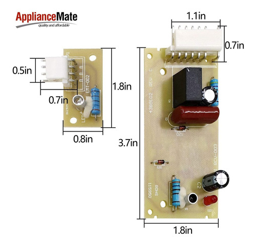 Electriancemate 4389102 Kit De Placa De Control De Sensor De