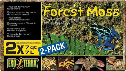 Exo Terra Floresta Pluma Moss, 7 Quartos, Pacote Com 2