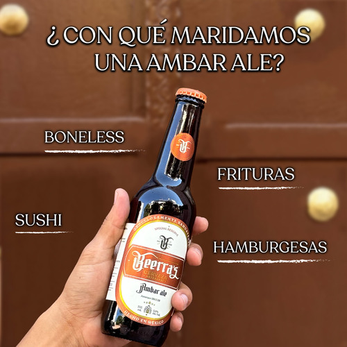 Cerveza Artesanal Estilo Ambar Beerras Sahuayo 355ml