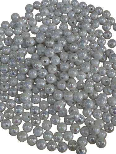 Perlas Tornasolada Pasante 8 Mm Blanco 500 Gramos 1850 Aprox