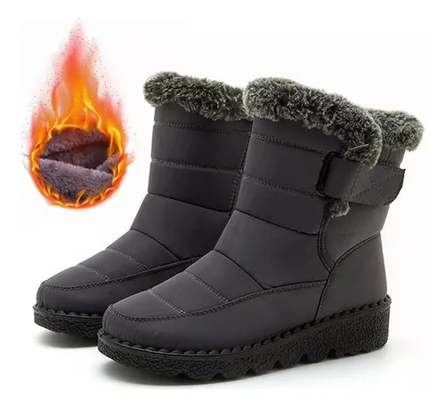 Botas De Nieve Con Forro De Ferry Impermeables Para El Frío