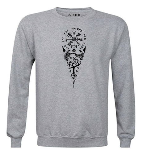 Polerón Polo Estampado Vikingos Vegvisir - Inguz - Yggdrasi