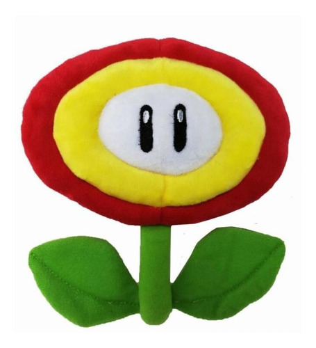 Flor De Fogo Pelúcia Super Mario Bros 17 Cm Luigi Toad Peach