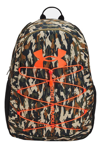 Mochila Under Armour Hustle Sport Backpack Azul Color Verde Diseño de la tela Lisa