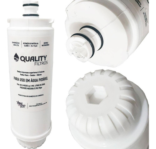 Kit 2 Filtro Refil Aqua Compatível Purificador Água Ibbl