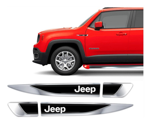 Adesivo Aplique Lateral Jeep Renegade Emblema Resinado Res03