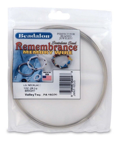 Beadalon Collar Memoria Grande Brillante 1 Onza