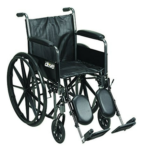 Drive Medical Ssp218dfa-elr Silver Sport 2 Silla De Ruedas, 