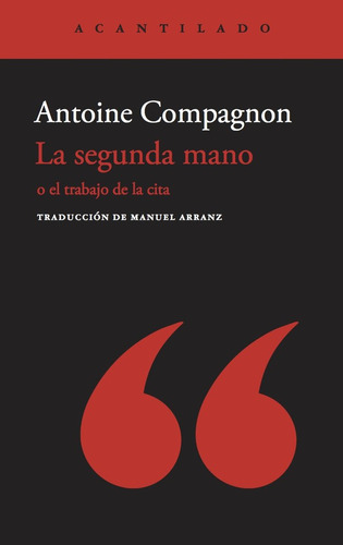 Segunda Mano,la - Compagnon,antoine