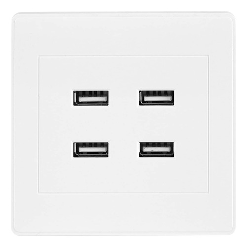 4 Puerto Usb Toma Corriente Electrica 5 V Cc Montado Pared