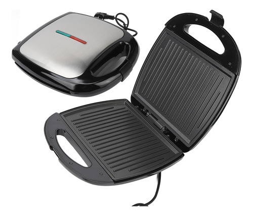 Plato Antiadherente Para Hacer Sándwiches De 1000 W Con Tapa