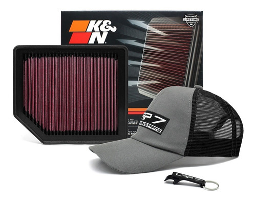 Filtro De Ar Esportivo K&n Honda New Civic 1.8 2006 A 2012 (geração 8) Kn 33-2342