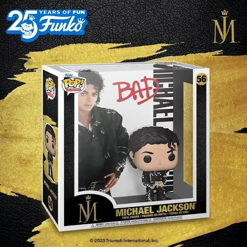 Funko Pop Michael Jackson 56 Rei Do Pop Albums Bad Original