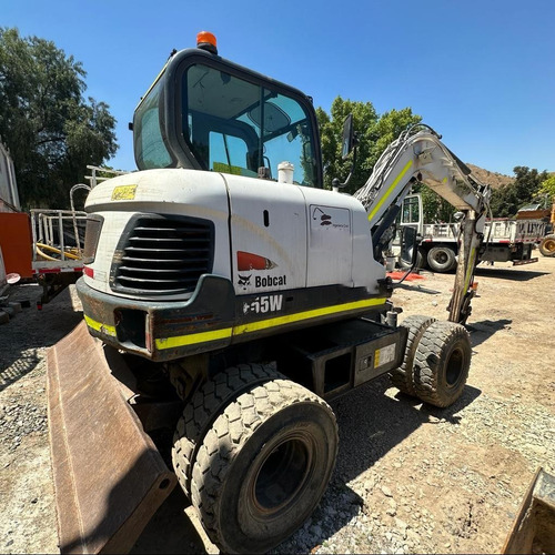 Mini Excavadora Neumática Bobcat E55w Año 2016 4x4