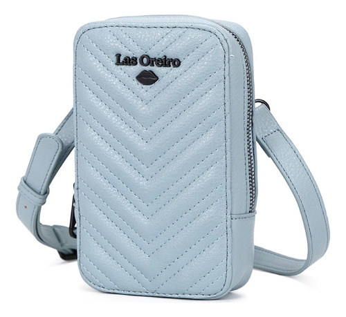 Phone Bag Las Oreiro Porta Celular Moda Urbana Color Celeste