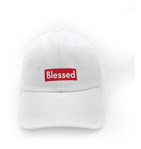 Boné Strapback Baseball Branco Blessed Original Côrte