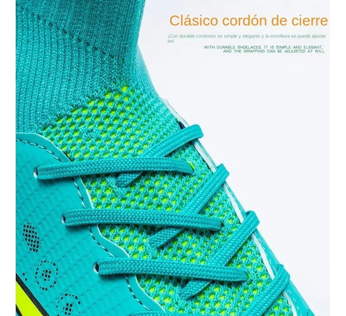 Imagen 9 de 10 de Botas De Fútbol, Botas De Entrenamiento Con Clavos