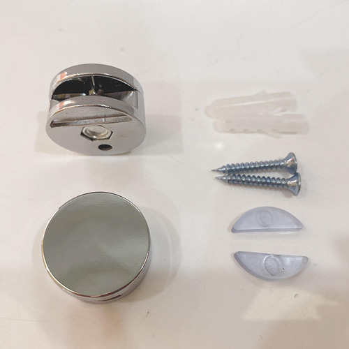 Clips De Soporte De Espejo Redondos De Aleación De Zinc Para
