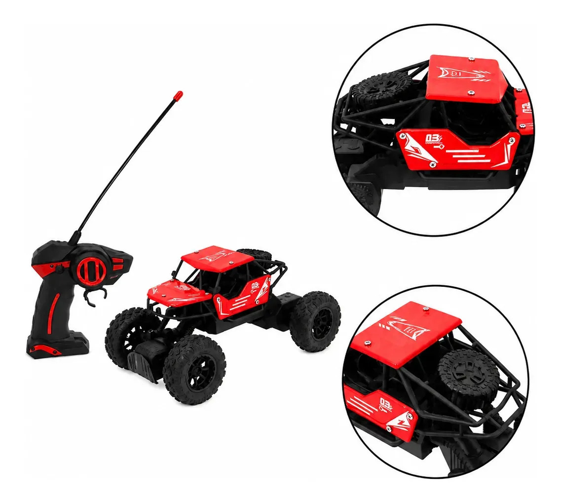 Carrinho Controle Remoto Monster Truck Azul Zippy Toys