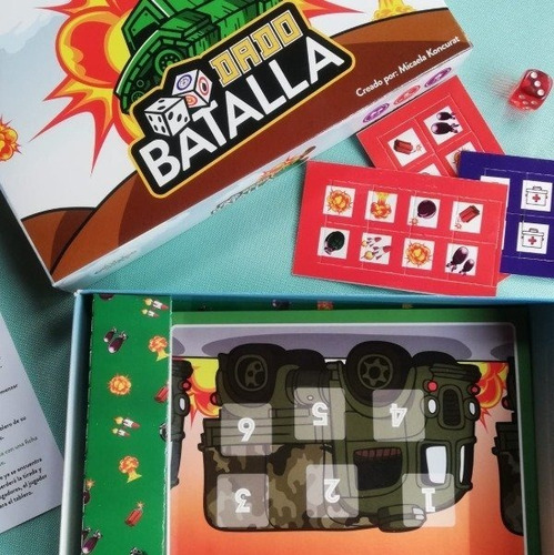 Juegos De Mesa Dado Batalla Coloridojuegos