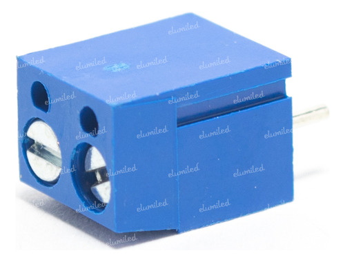 50 Borneras 2 Polos Apilable 10a 300vac 22-14 Awg Azul