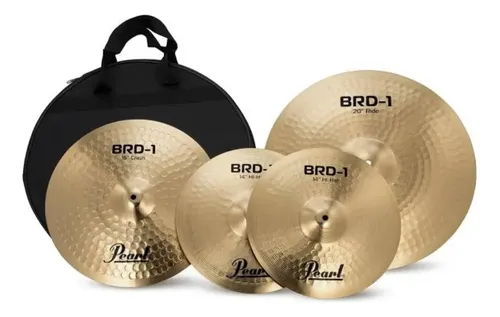 Kit Pratos Pearl Brd-1 Hi Hat 14 Crash 16 Ride 20 | MercadoLivre