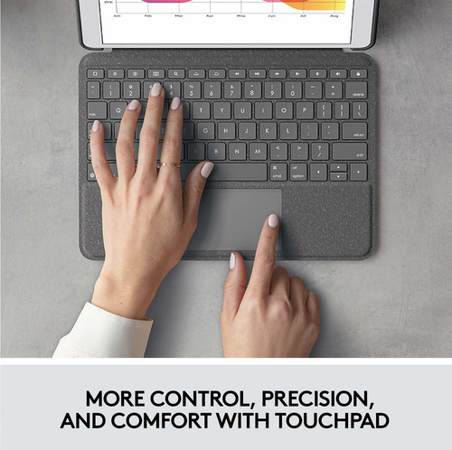 Imagen 2 de 9 de Logitech Combo Touch Para iPad (septima Y Octava Generacio