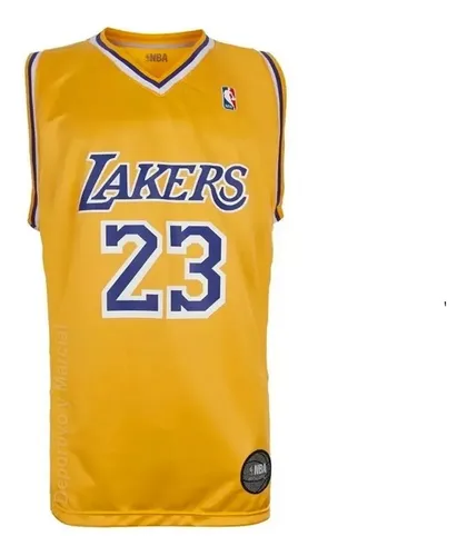 CAMISETA LAKERS JAMES (6) VIOLETA Y AMARILLA