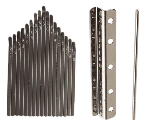 Thumb Piano Bridge Saddle 17 Chaves Set Kit Para Kalimba Diy