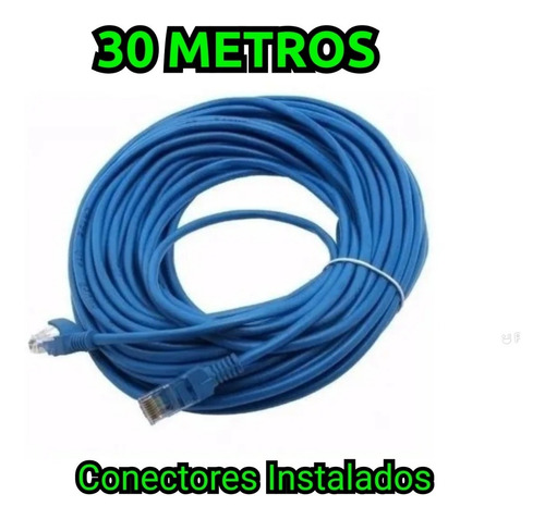 Cable Utp Internet Por Metro Cat5e Redes Cctv 30 Metros