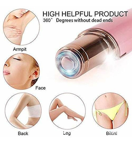 Depilador Facial Recargable Rosa