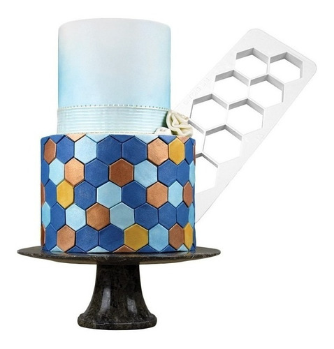 Cortadores Geometricos Hexagonales Panal Para Fondant