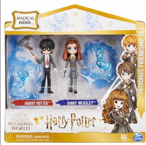 Set De Mini Muñecos Harry Potter Y Ginny Weasley   