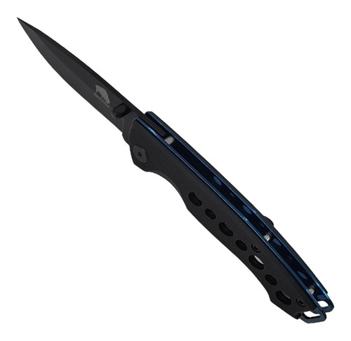 Imagen 4 de 10 de Navaja Cuchillo Supervivencia Rescate Azul Bison