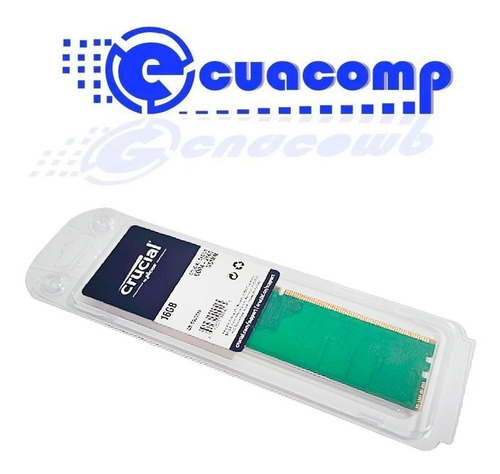 Imagen 2 de 5 de Memoria Ram Crucial Ddr4 16gb Pc4-21300 2666mhz Dimm Pc Escr
