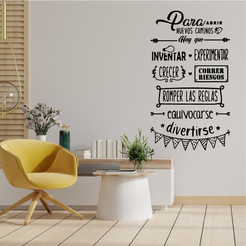 Frase Decorativa Motivadora Para Abrir Nuevos Caminos