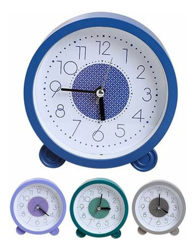Reloj Despertador Analógico A Pila En Varios Colores