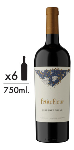 Vino Tinto Petite Fleur Cabernet Franc Pack X 6
