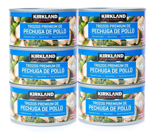 Pechuga De Pollo 6 Latas De 354g Kirkland