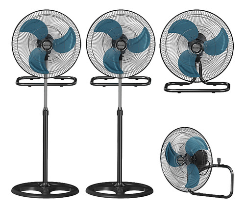 Ventilador Pedestal Piso Pared 3 En 1 18 Pulgadas 2 Pzs