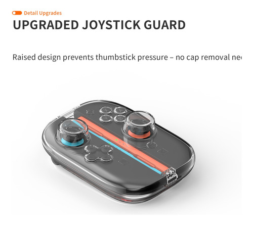 Caja Joy-con Switch 2 Transparente Con 6 Ranuras Juegos