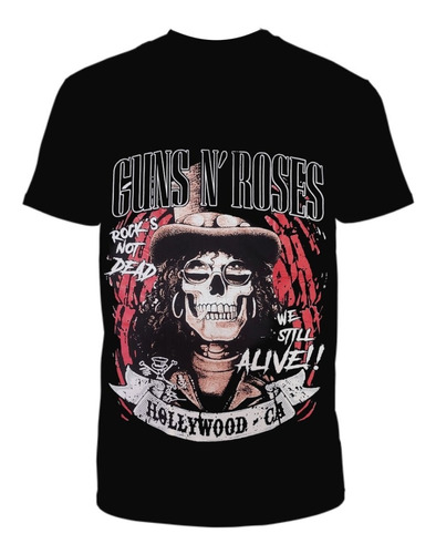 Camiseta Hombre Guns And Roses Holeywood