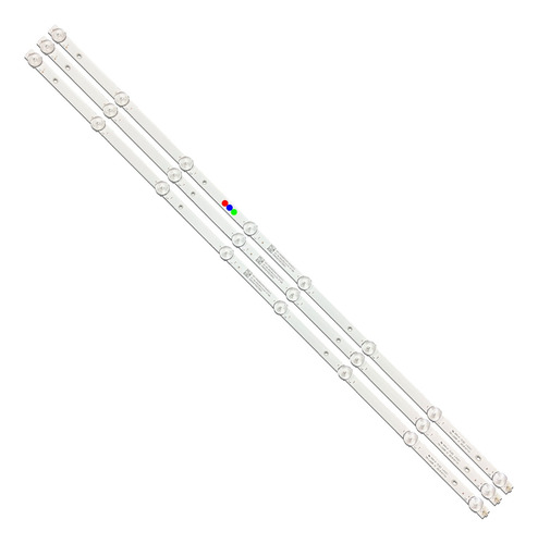 Kit Leds Sansui Smx4019sm (3tiras 8leds) - Aluminio, Nuevo