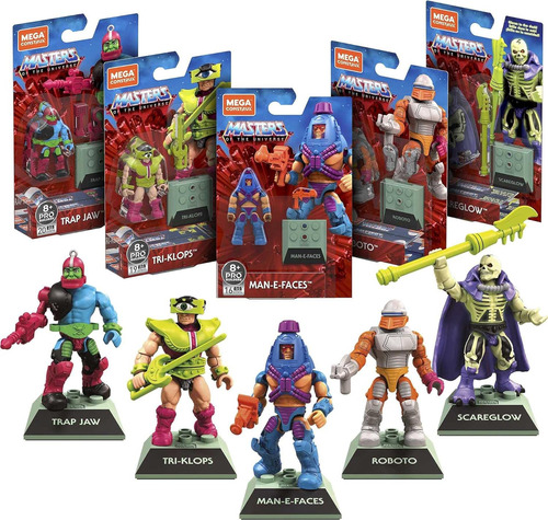 Master Of The Universe Mega Construx Nuevo Set De 5 Figuras