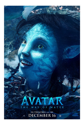Póster Avatar The Way Of Water Kiri Sigourney Weaver James
