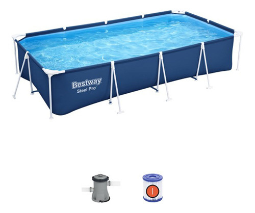 Bestway Steel Pro - Piscina Rectangular Sobre El Suelo De 1.