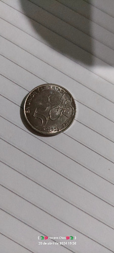 Moneda De 5 Pesos Con Error En La S