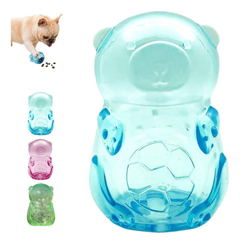 Juguete Masticable Para Perros Marca X Modelo Bola En Botell Dispensador Azul (sin Bola)
